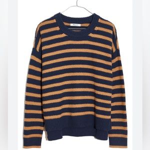 Madewell Stripe Pickford Pullover sweater size medium